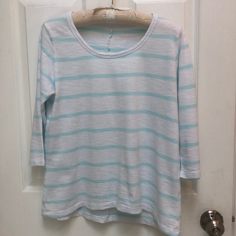 Vinyard Vines cotton tunic with 3/4 sleeves.